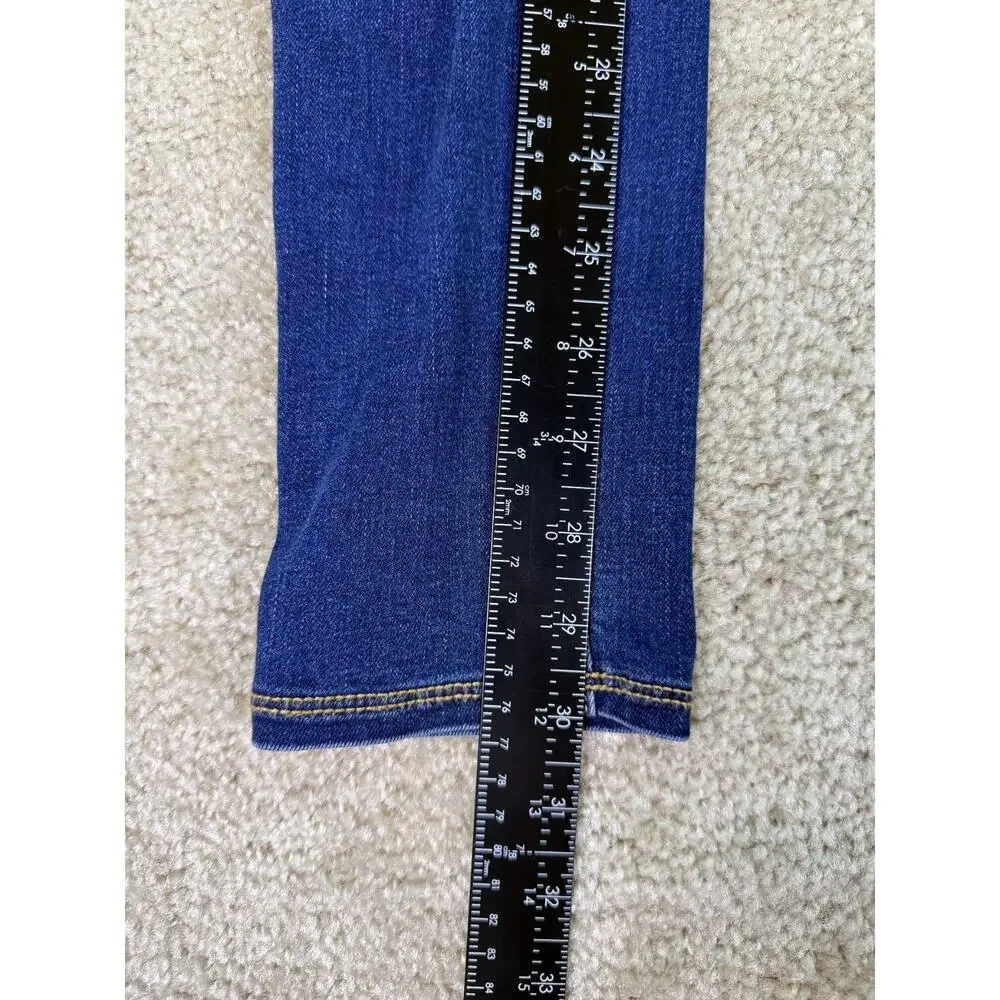 Old Navy Girls Rockstar Super Skinny Jeggings High Rise Blue Jeans Size 16 C332